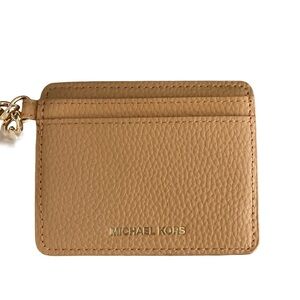NWT MICHAEL KORS PARFUMS CARD HOLDER WITH CHAIN AND DUSTBAG
